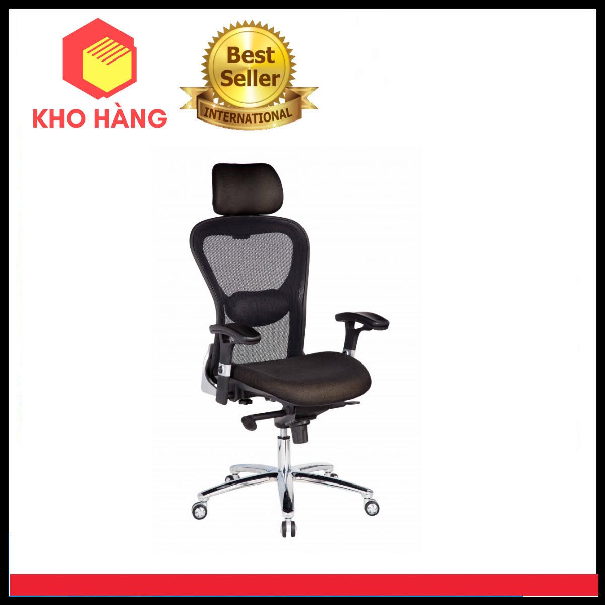 Ghế Dành Cho Văn Phòng Cao Cấp Chân Xoay, Có Gối KHCM6370343A