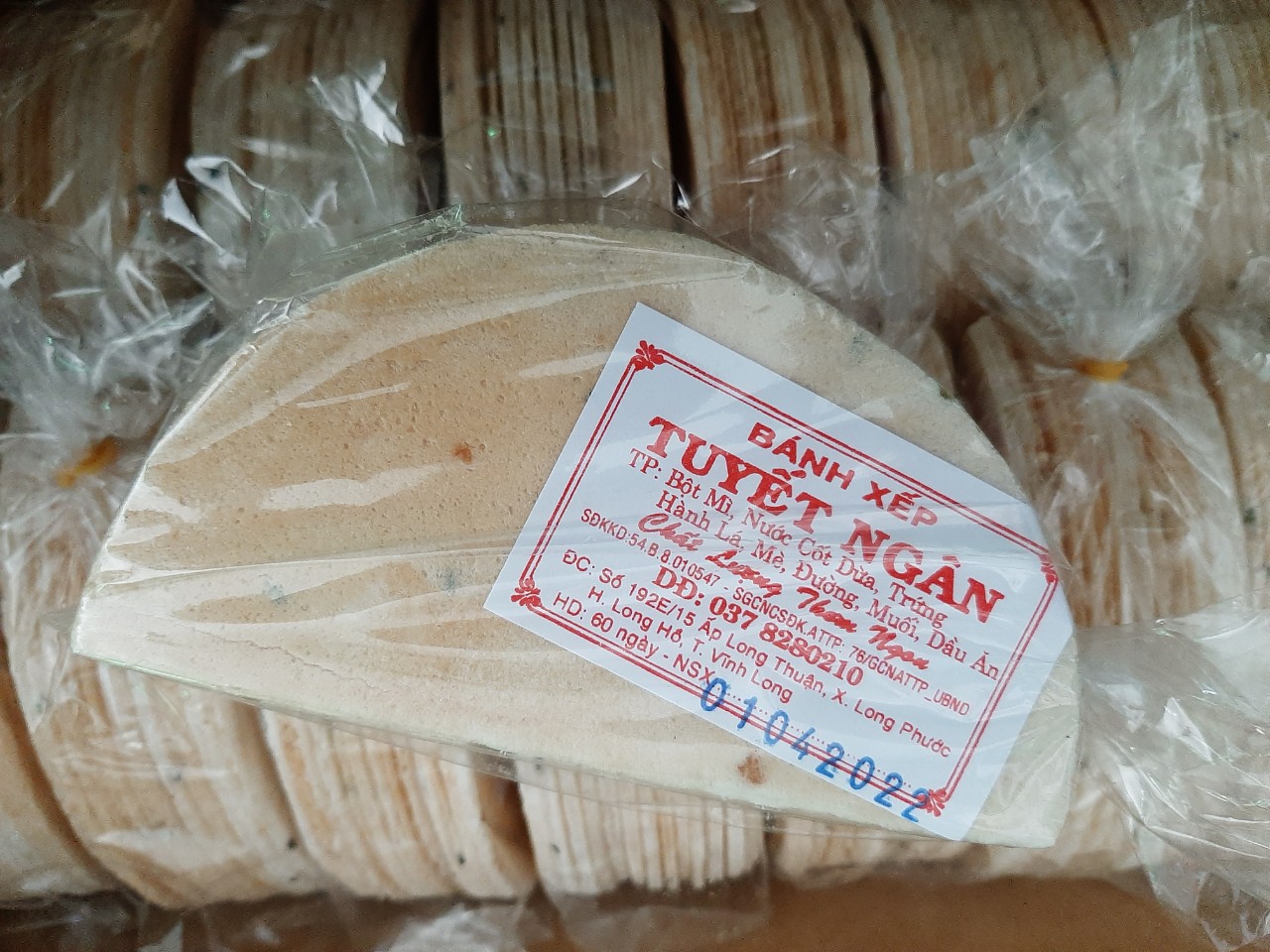 10 gói Bánh tráng giấy Tuyết Ngân - Đặc sản Vĩnh Long