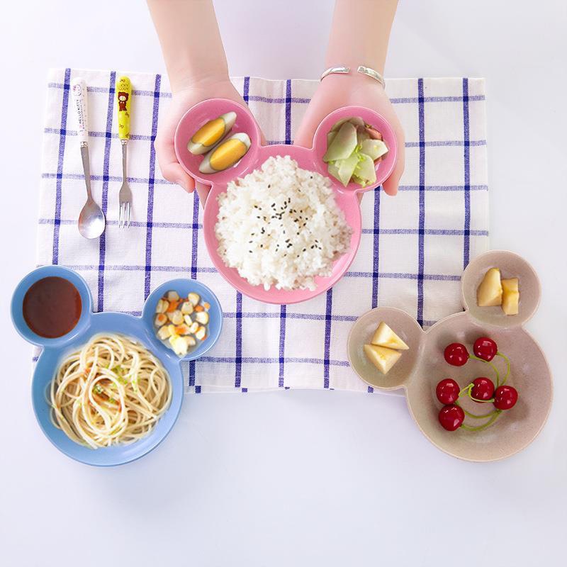 Khay Ăn Dặm Lúa Mạch Cho Bé Hình Chuột Mickey