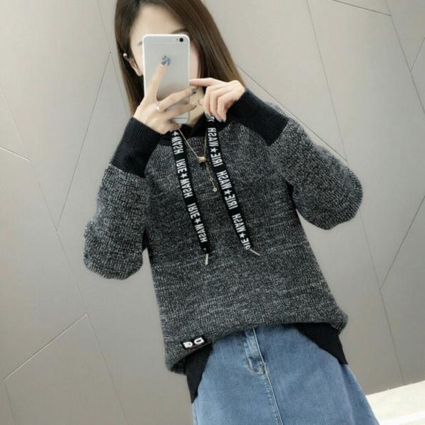 [HCM]ÁO LEN CÓ NÓN DÂY RÚT CHỮ