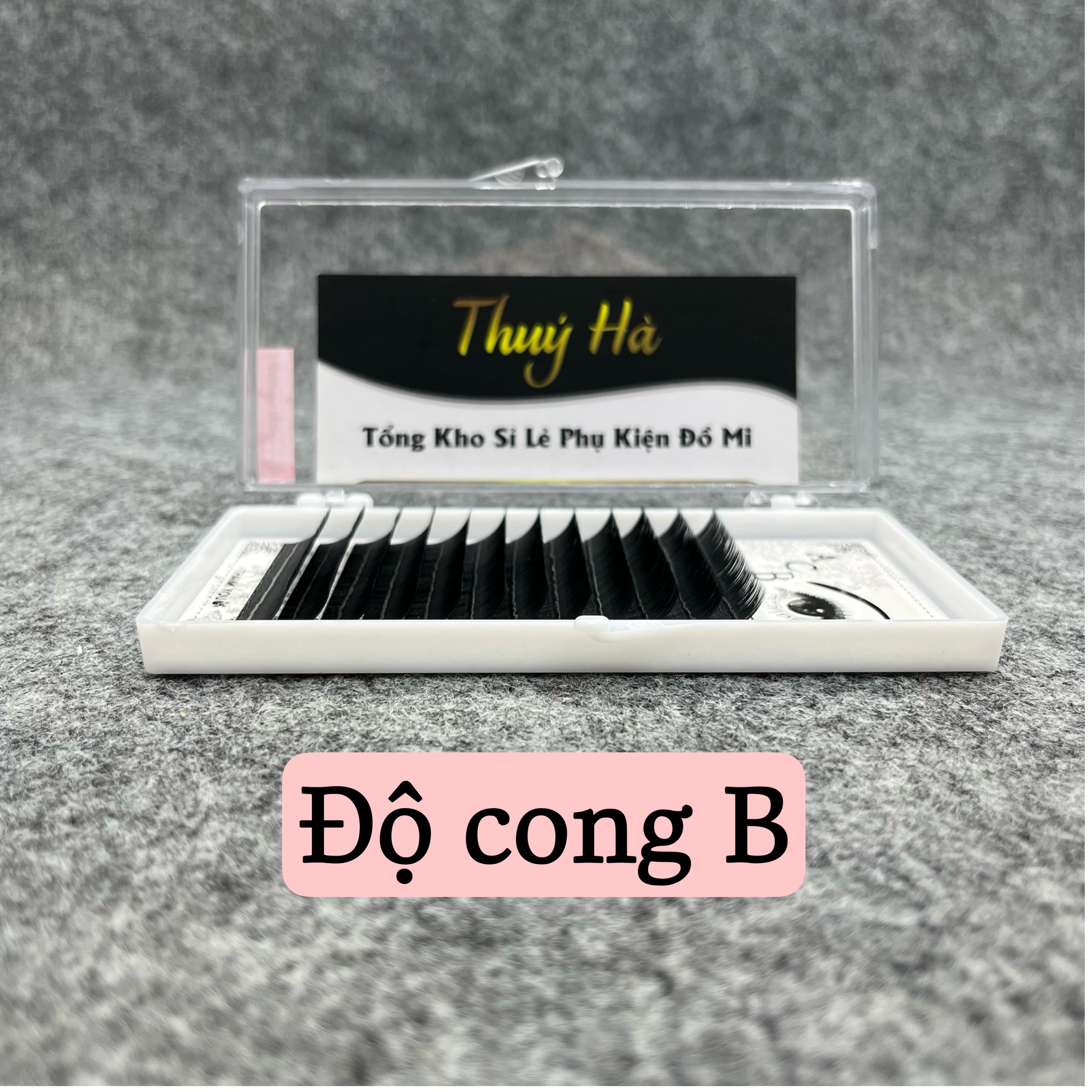 Mi khay ACB độ cong J-B \ độ dày 0.05-0.07-0.10 \ siêu đen, mềm nhẹ, bắt keo tốt, nối mi \ Thúy Hà