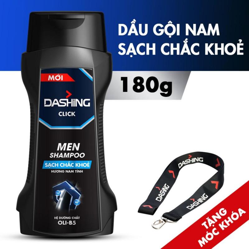 [Tặng dây đeo thời thượng] Dầu gội cho tóc sạch chắc khỏe dành cho nam giới Dashing Click Men Shampoo 180g nhập khẩu