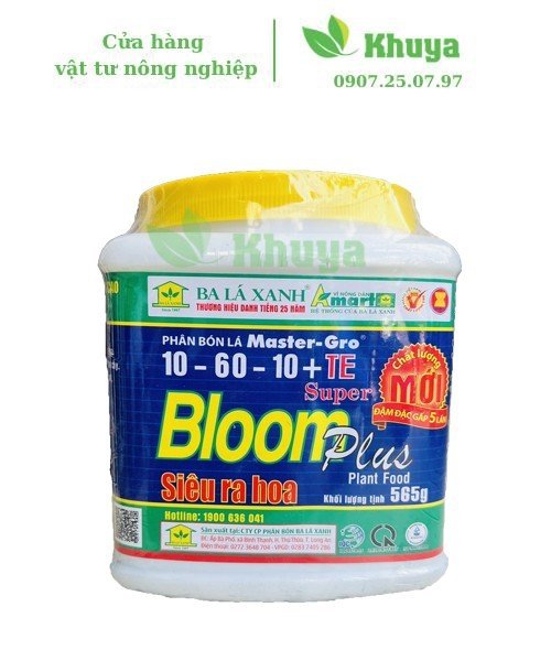 Phân bón lá blx bloom plus 10-60-10+te 565g siêu ra hoa