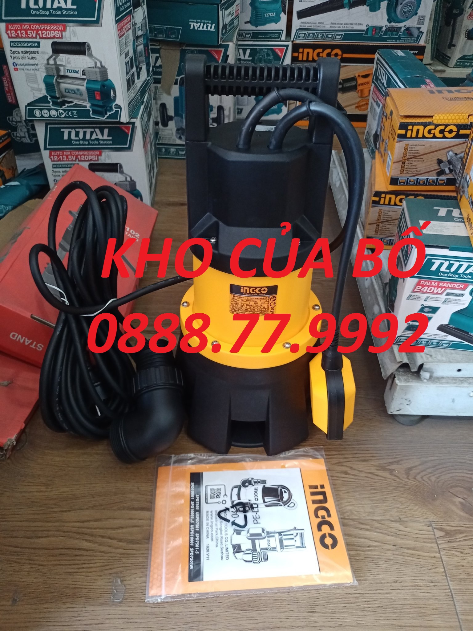 Máy bơm chìm nước thải ingco SPD10001