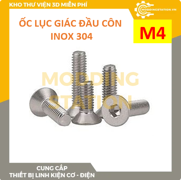 Socket countersunk head screw sus 304 size m2mm