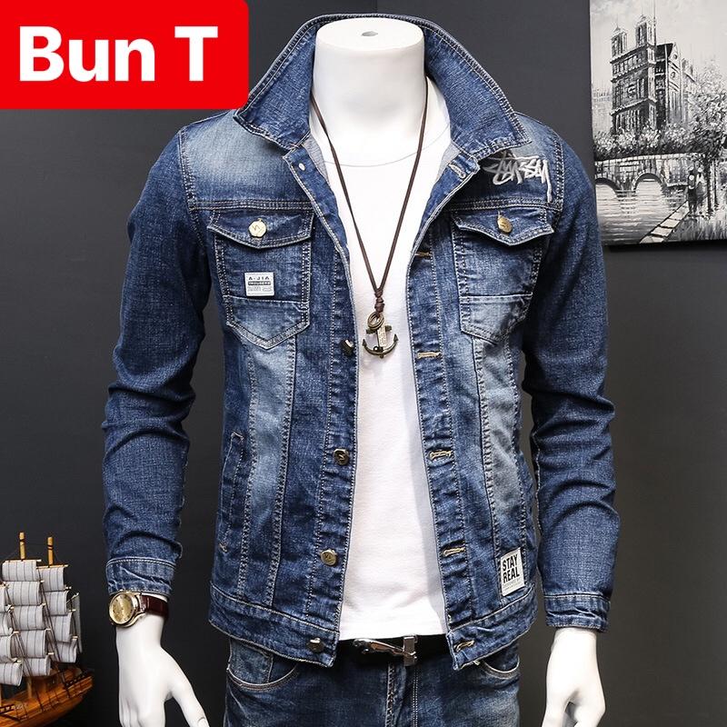 ÁO KHOÁC JEAN NAM CHẤT BÒ XANH ĐẬM HOT BOY HÀN QUỐC SÀNH ĐIỆU T&T-111 CAO CẤP - TRANG BUN FASHION
