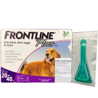 Hanpet- Frontline Plus nhỏ gáy hết ve rận, bọ chét cho chó size 20-40kg - thumbnail