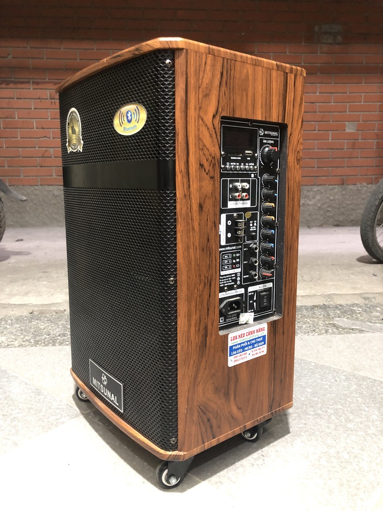 Loa kéo Mitsunal M34 Tặng 2 Micro Hát Karaoke di động Bluetooth