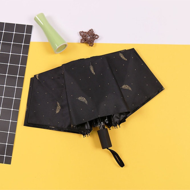 CÂY DÙ GẤP GỌN BRONZING FEATHERS, DÙ HÌNH GẤU DỄ THƯƠNG (Nhiều màu) - [Dù ô gấp đi mưa #Dù che nắng chống tia UV# Ô dù học sinh# Dù thời trang]