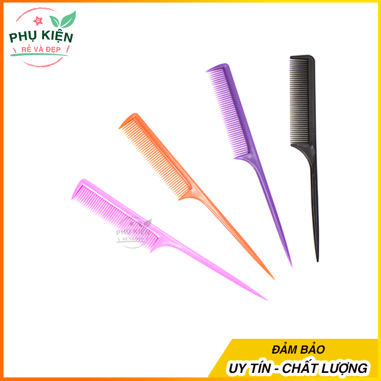 [HCM]Combo 4 lược đuôi nhọn chia tóc tiện dụng (Đen)