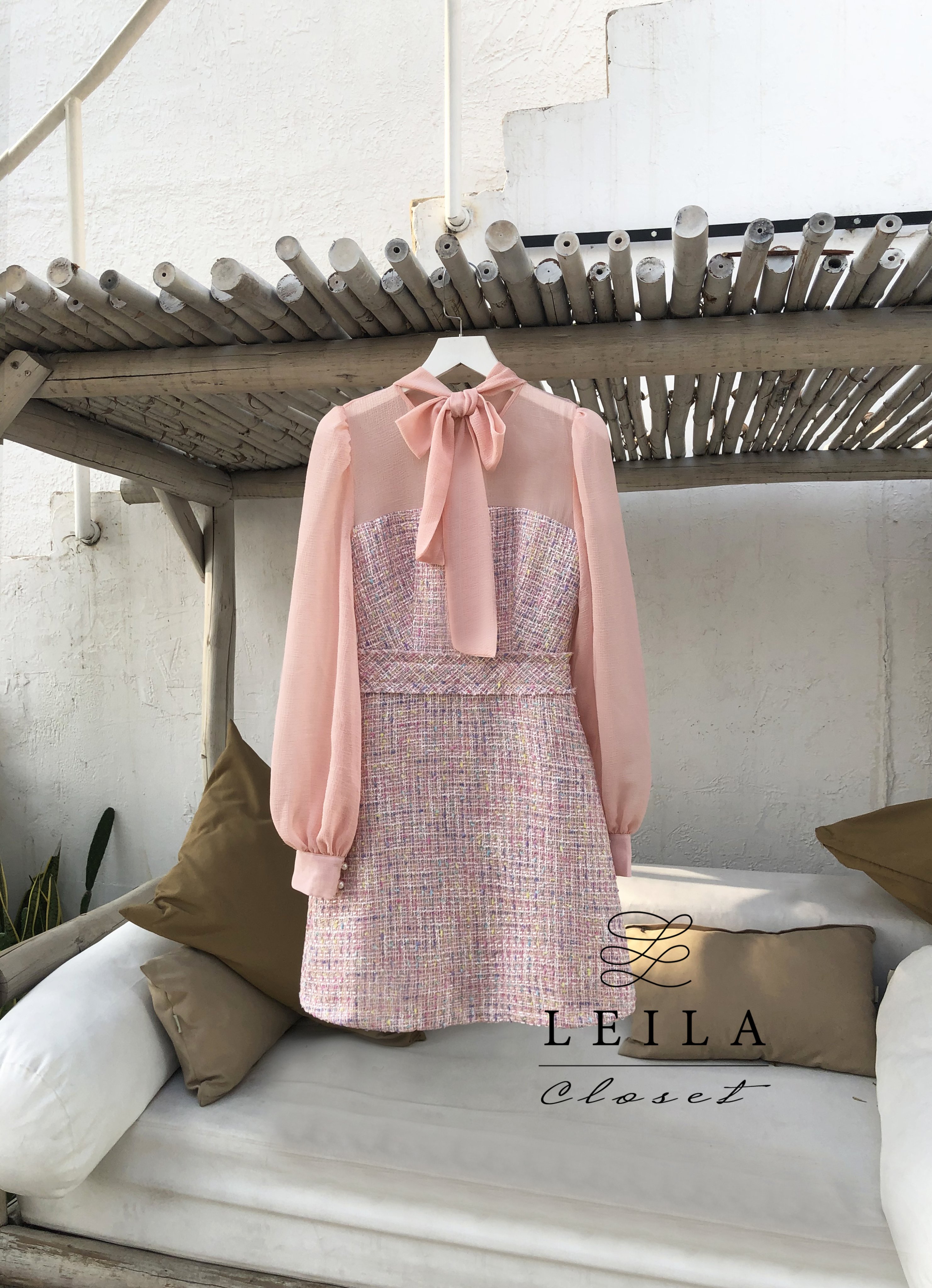 Đầm Celina vải Tweet Leila Closet