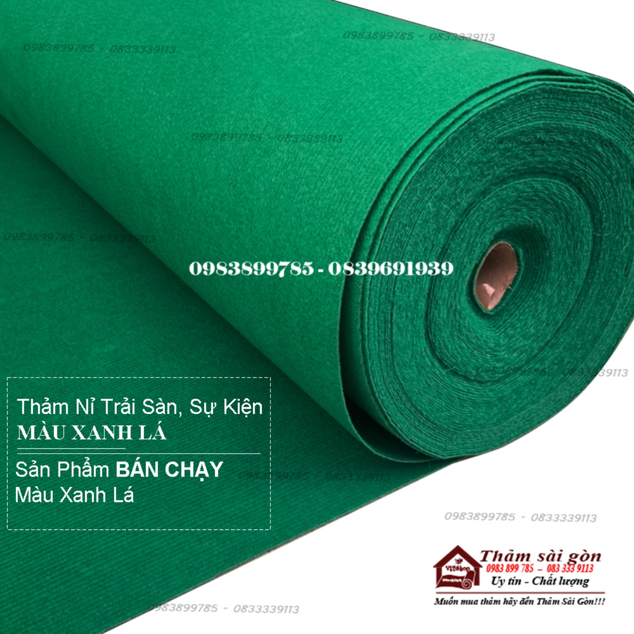 COMBOO 6M vuông THẢM NỈ TRẢI SÀN