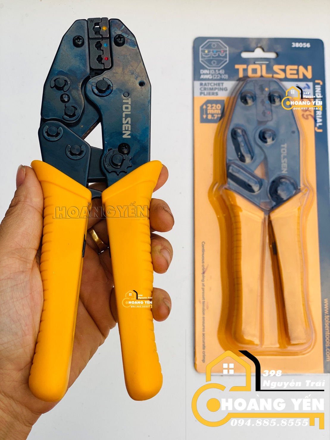 Kềm bấm cos, Kìm bấm cos tolsen 38056 (0.5 – 6mm²)