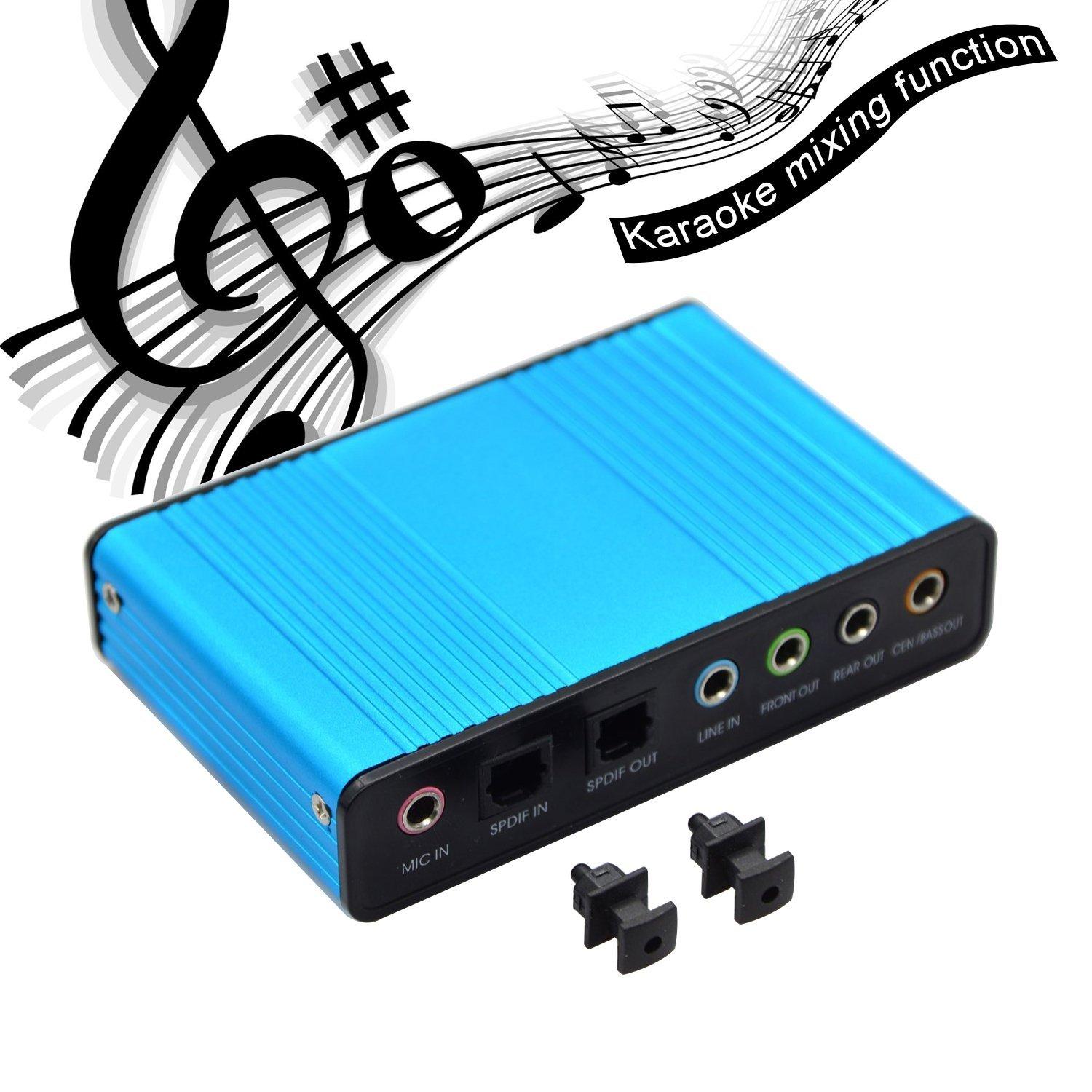 MPVC- Card âm thanh box 5.1 USB 6CH + Optical audio (Đen)