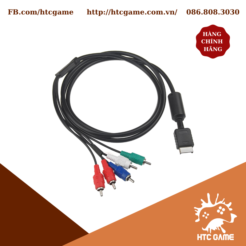 Bộ 2 Dây cáp AV và Component cho máy PS1 PS2 PS3
