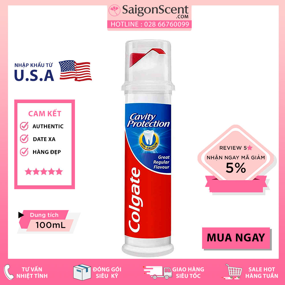 [Saigon Scent] Kem đánh răng Colgate Cavity Protection ( 100mL )