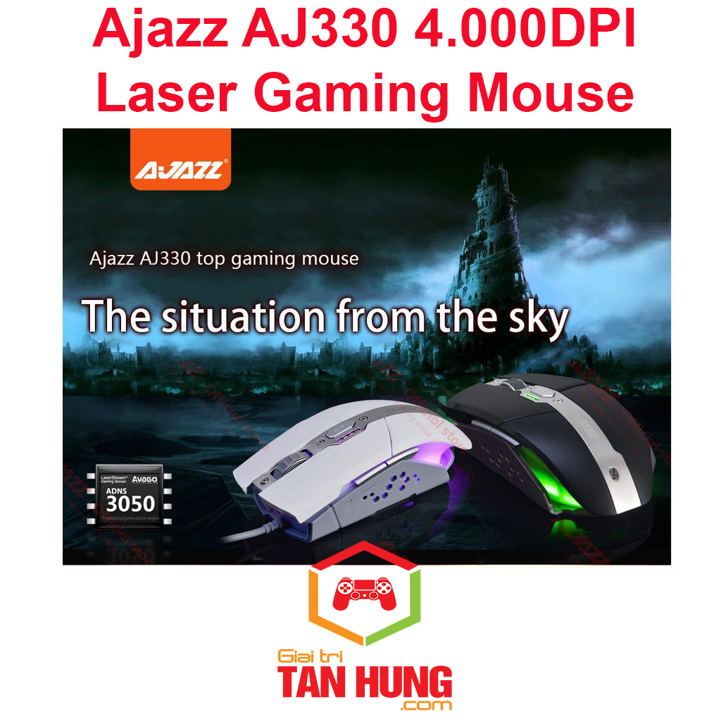 Chuột Game Thủ Gaming GAMING AJAZZ - AJ330 Laser 4000DPI