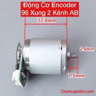 Động cơ encoder 96 xung 2 kênh AB