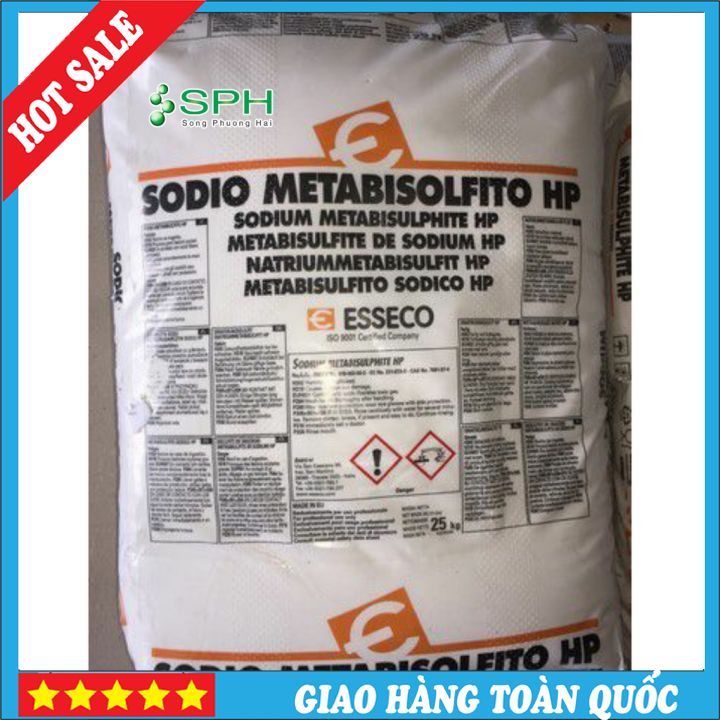 1 kg Sodium metabisulfite Na2S2O5 xuất xứ Ý nhập khẩu giá tốt