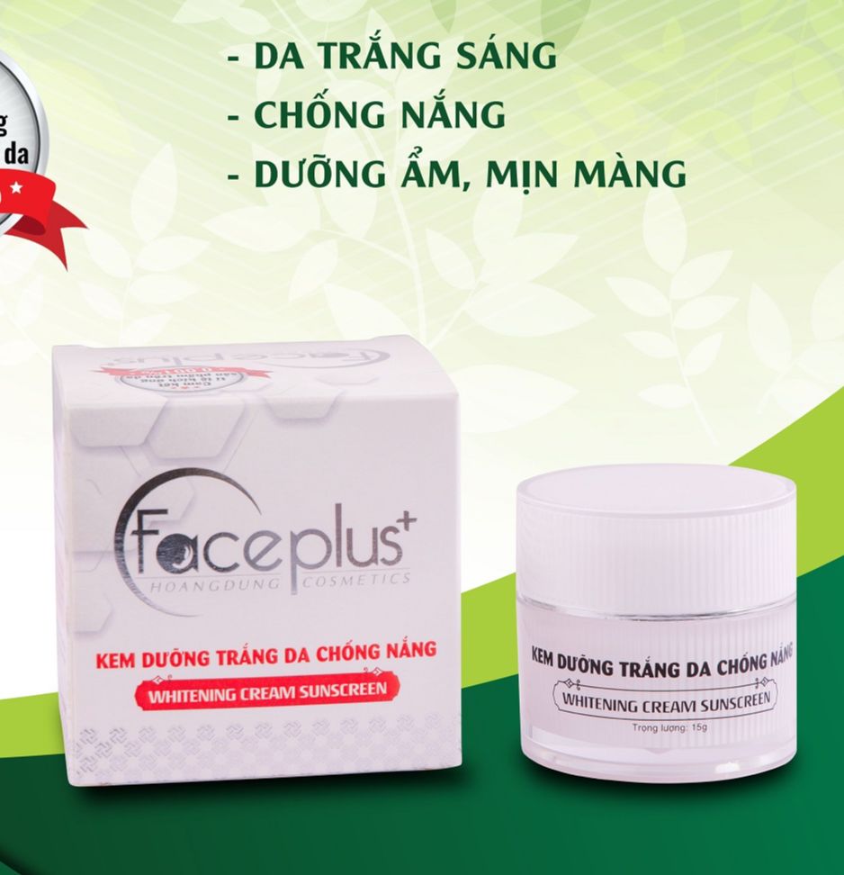 Kem dưỡng trắng da mặt chống nắng Faceplus+ 15g - Sỉ Mỹ Phẩm 24h