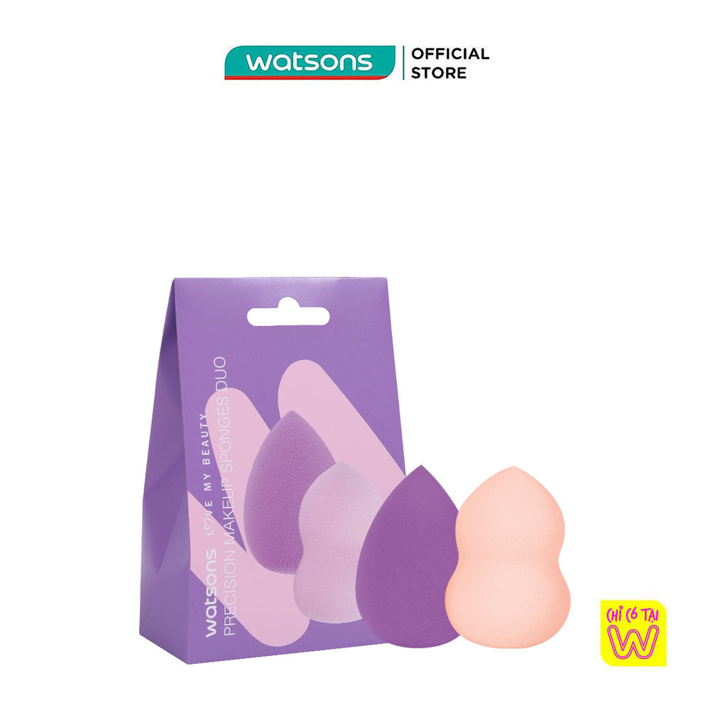 Watsons Oval Makeup Sponge 2Pcs