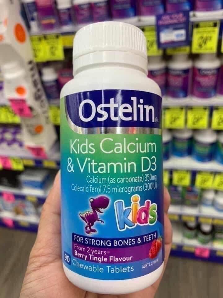 Vitamin D và Canxi Ostelin Kids cho bé từ 2-13 tuổi của Úc