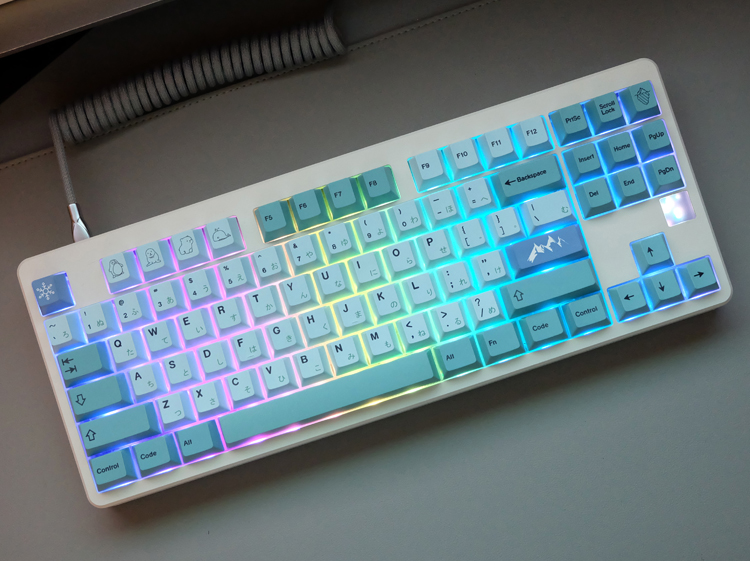 Iceberg Keycap XDA Height Keycaps Blue White Mechanical Keyboard Keycap Mechanical Keyboard Accessories Keycaps All Layout Keyboard