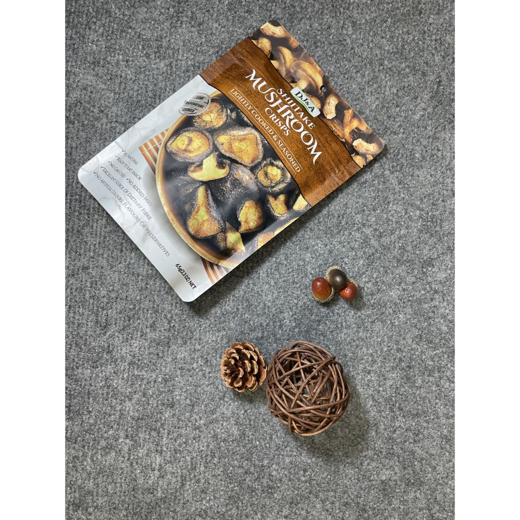 [HCM]Nấm hương sấy giòn Bịch 65gram