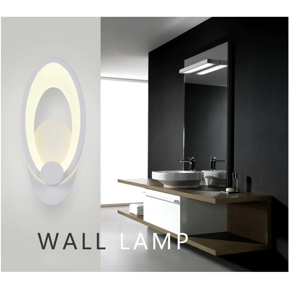 Đèn LED gắn tường hình elip C6456