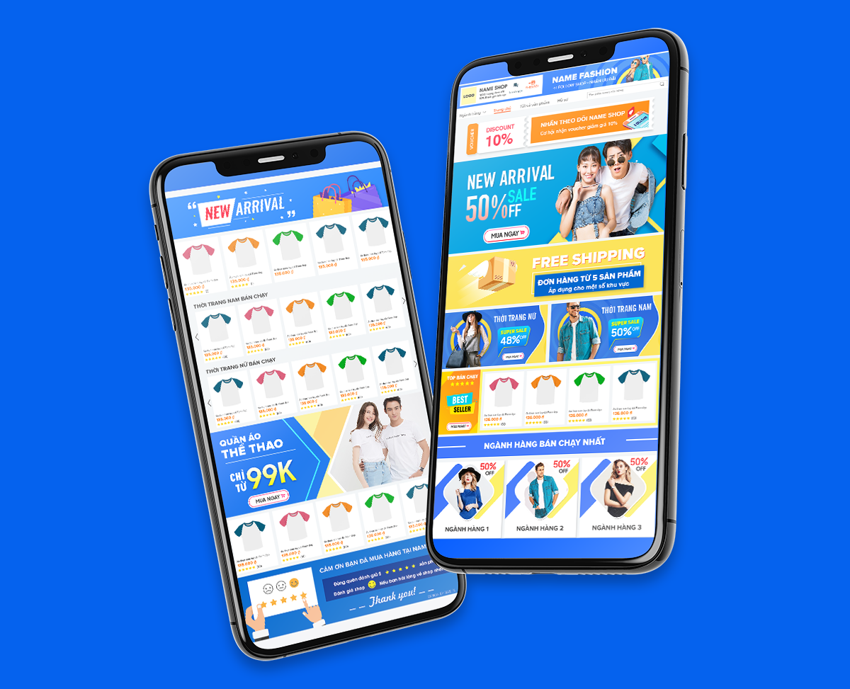 [HCM]Bộ 15 banner gian hàng Thời Trang (Template) - SkyDes