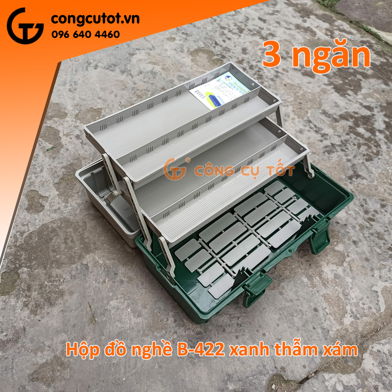 Hộp đồ nghề 3 tầng Buddy K0004 B-422