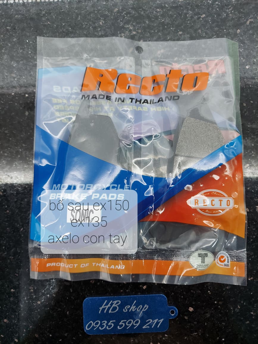 Bố thắng má phanh đĩa Recto exciter 150