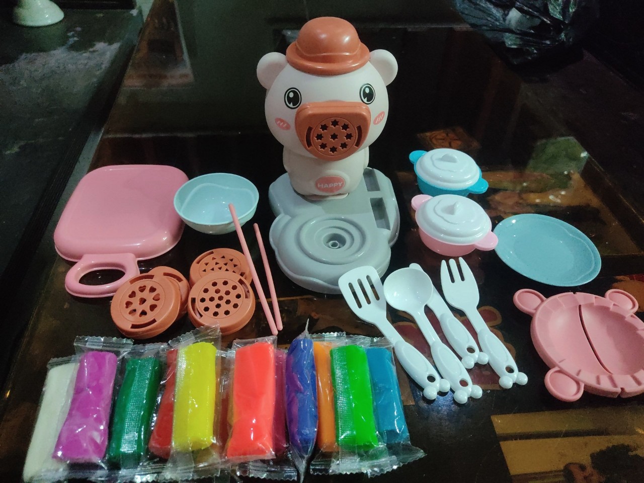 [Mẫu mới] Đồ chơi làm bún, mì bằng đất nặn cho bé yêu