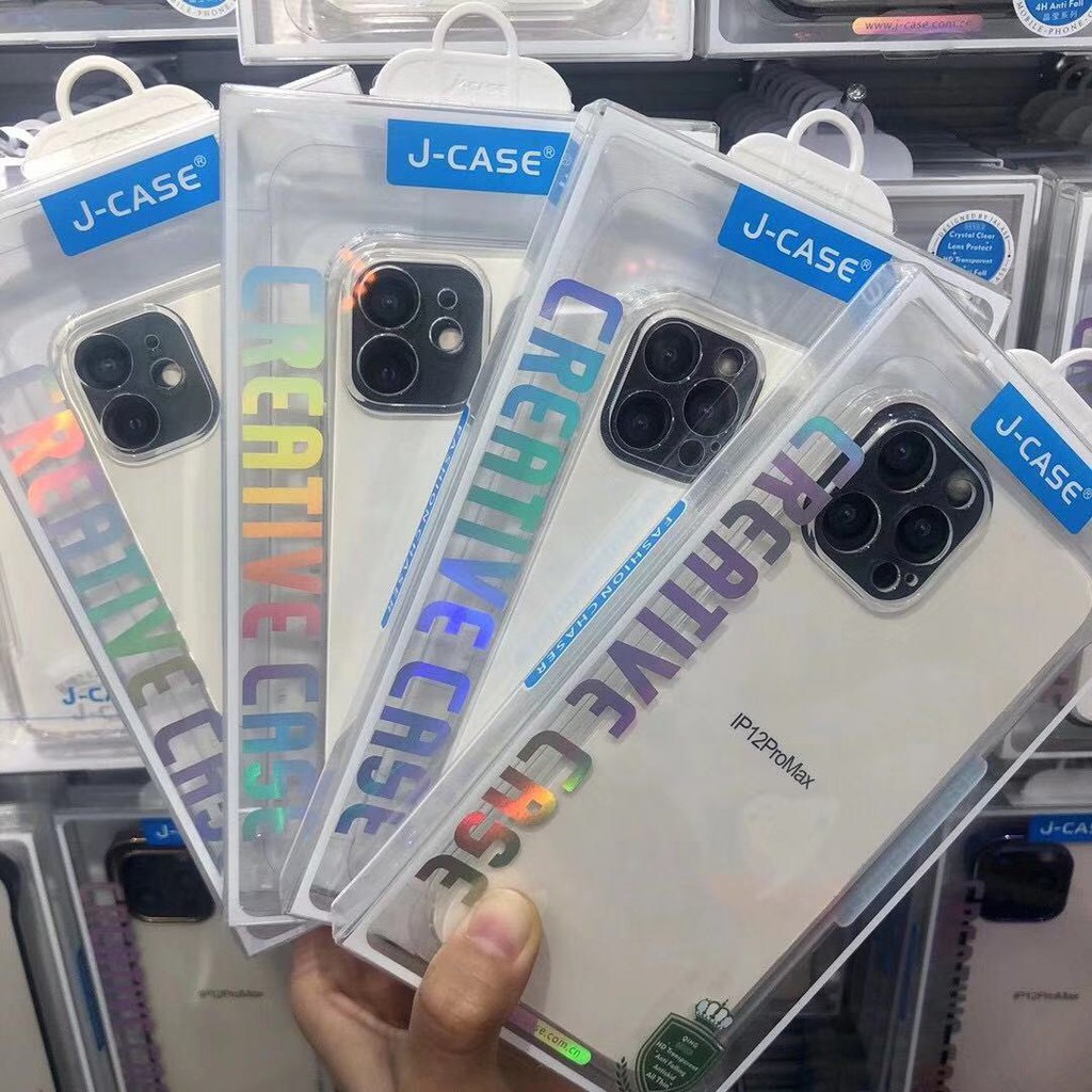 Ốp Silicon Dẻo Chống Sốc Bảo Vệ Camera J-Case Dành Cho iPhone 11 / iPhone 12