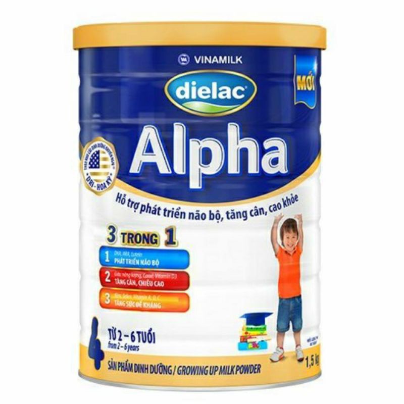 Sữa Dielac Alpha số 1, 2, 3, 4 900g
