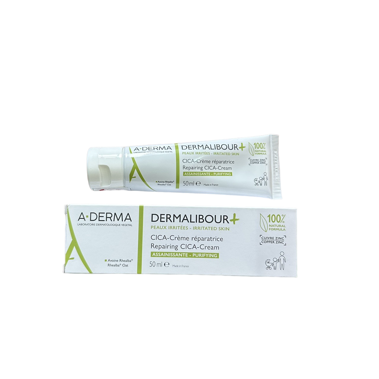 Kem Làm Dịu, Phục Hồi Da Kích Ứng ADERMA DERMALIBOUR + Repairing Cream [A-Derma Dermalibour] 50ml