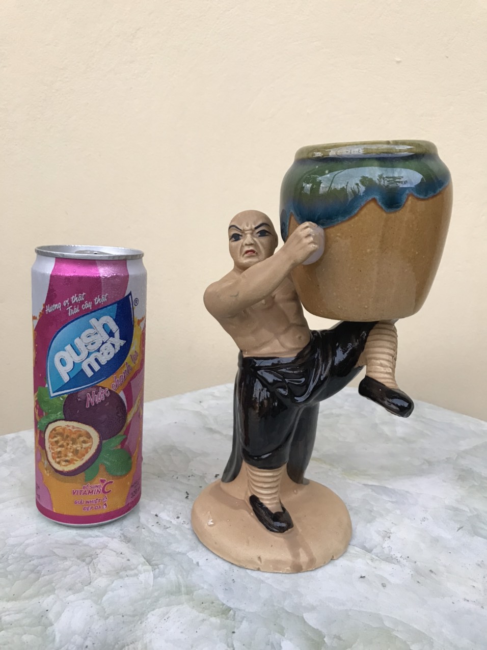 Chậu tượng mini võ quyền 01