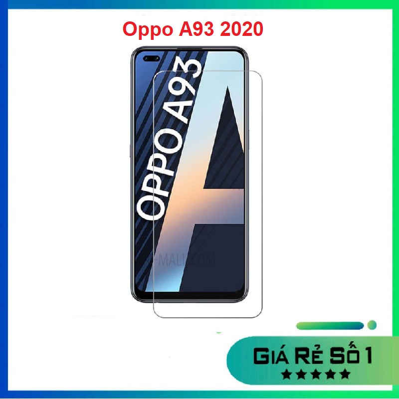A93 - Kính cường lực thường trong suốt không full màn Oppo A93 2020