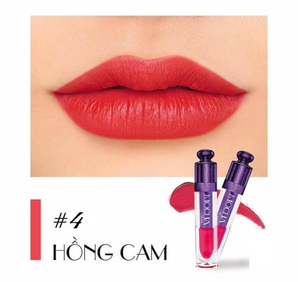 Son Kem Levon matte lipstick mocha màu #4 – Hồng Cam