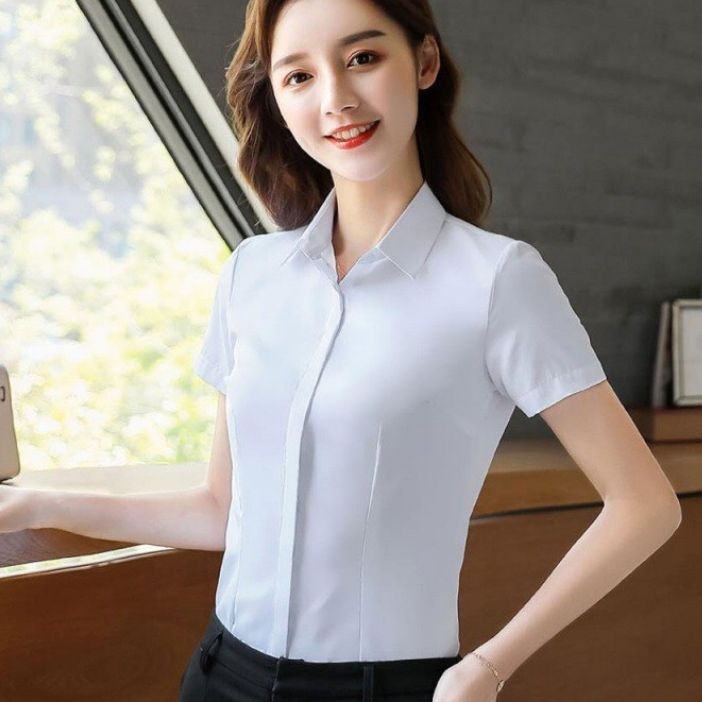 ÁO SƠ MI NỮ NGẮN TAY THỜI TRANG MỚI