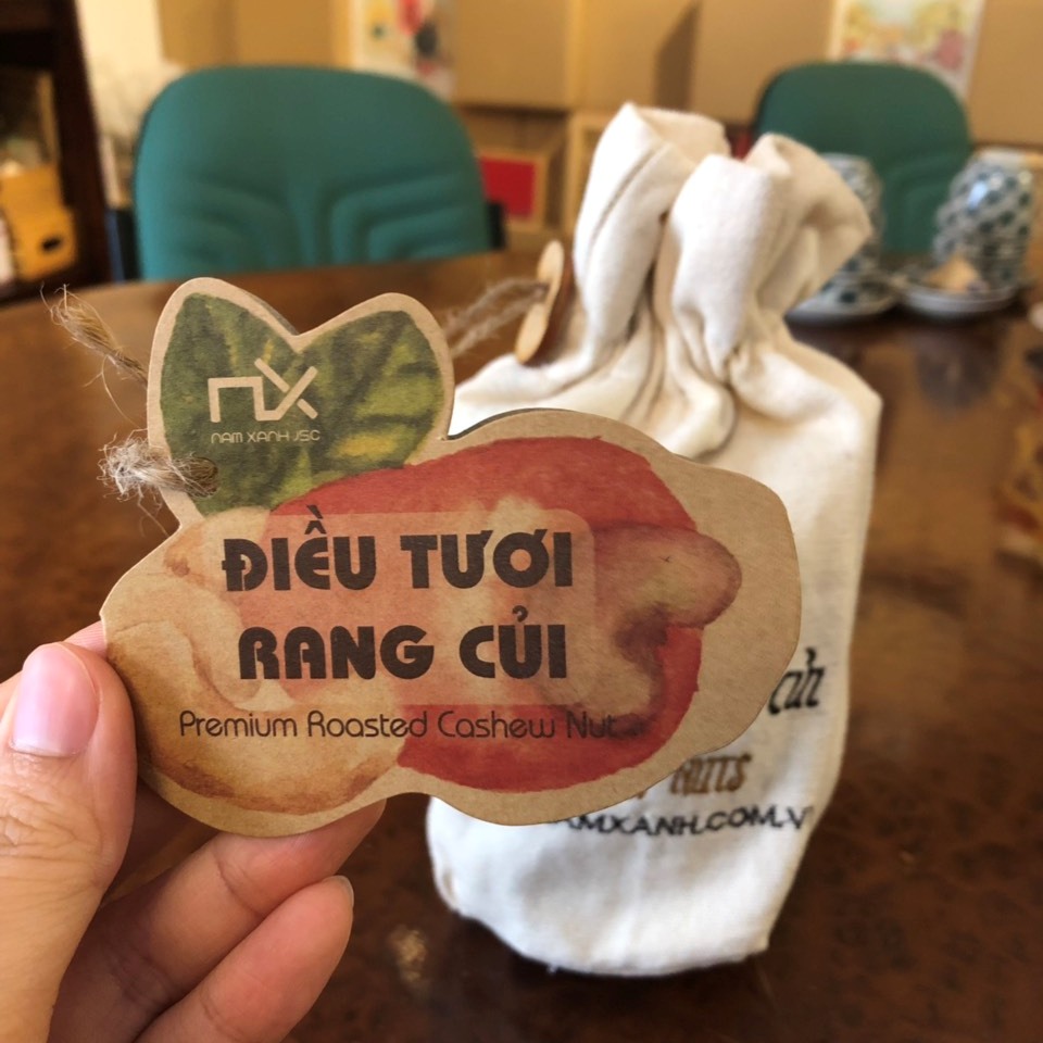 HẠT ĐIỀU RANG CỦI NAM XANH 350G (400G)