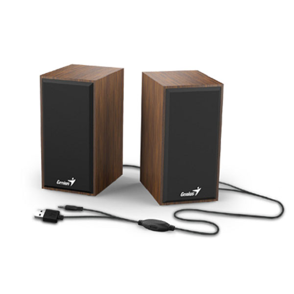 Loa Genius SP-HF180 2.0 màu nâu (Vân gỗ)