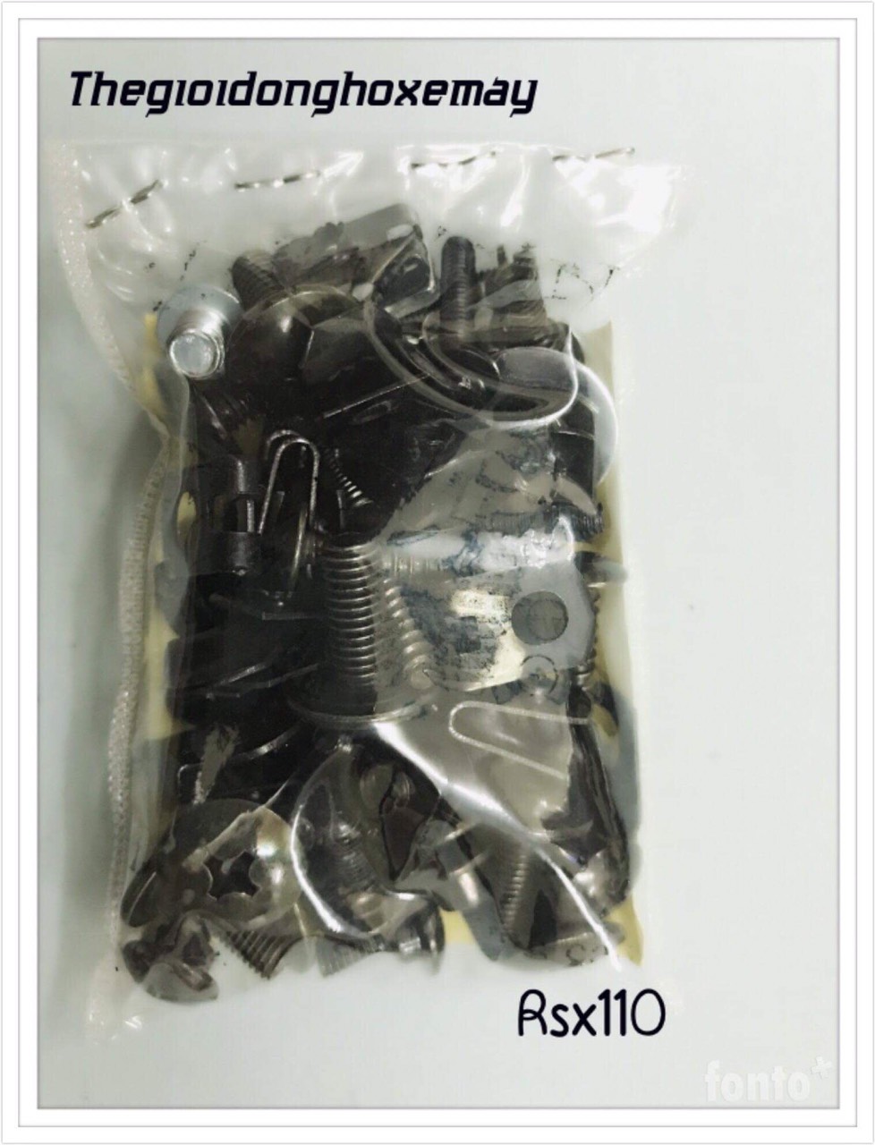 Bộ ốc vỏ nhựa xe máy (ốc dàn áo) wave rsx110, wave s110