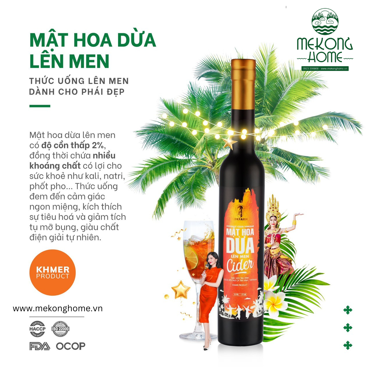Mật Hoa Dừa Lên Men SOKFARM - 375ml