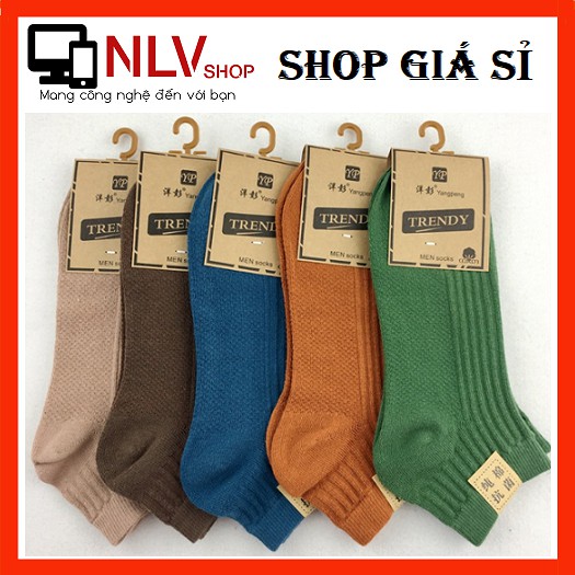 Nlvshop tất vớ sọc nổi cotton dày mịn cao cấp