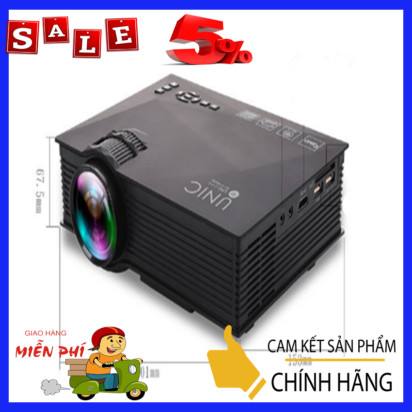 Máy chiếu mini LEJIADA UC46, 1080p kết nối wifi