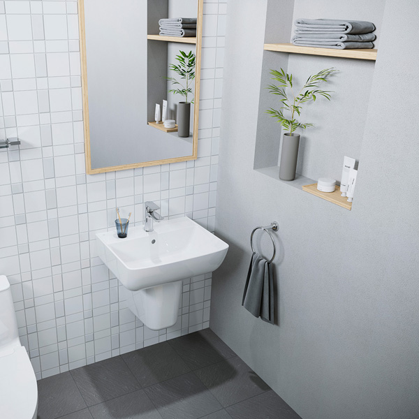 Lavabo Inax AL-312V Treo Tường Aqua Ceramic