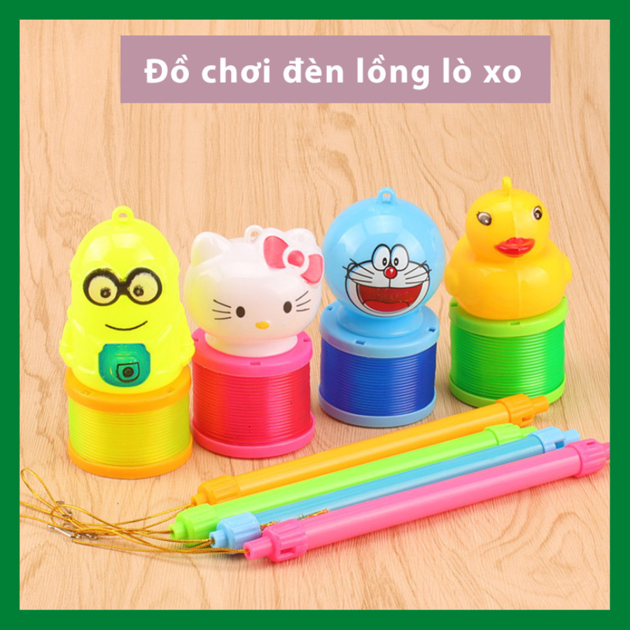 Lồng Đen Trung Thu Lò Xo Có Đèn - đồ chơi trung thu