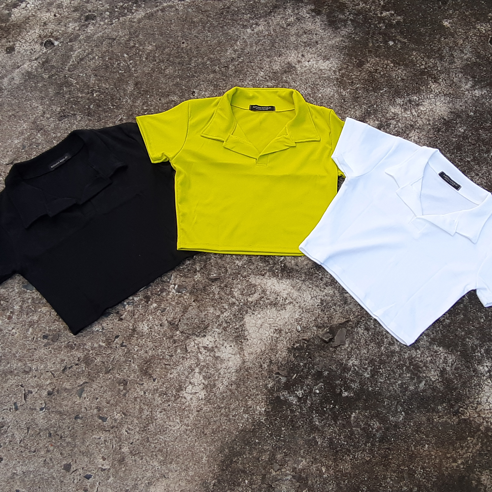 Áo croptop nữ cổ bẻ thời trang cao cấp XIXO