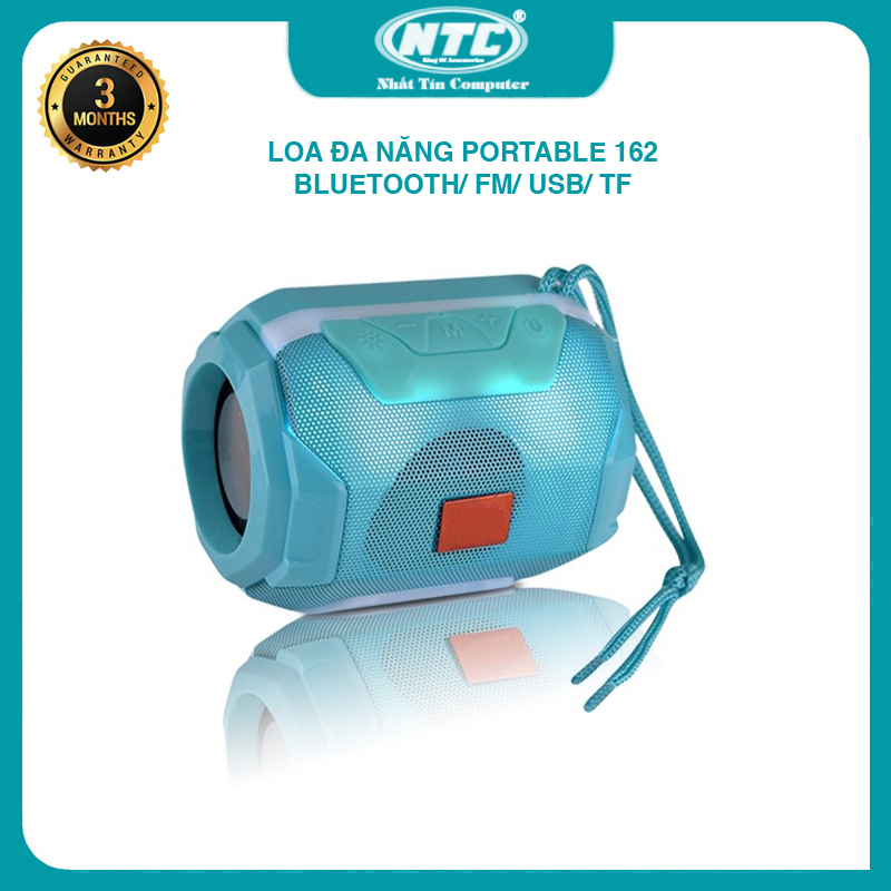 Loa bluetooth đa năng portable 162 đèn led - hỗ trợ fm/usb/tf nhất tín computer